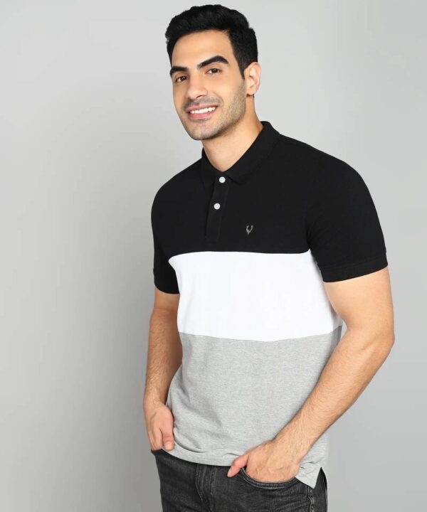 Men Colorblock Polo T-Shirt