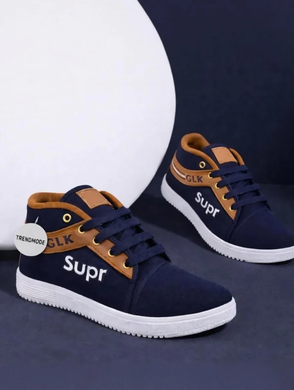 Sneakers For Boys & Girls (Dark Blue, 4-4.5 Years)