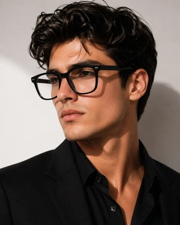 hayden haiza UV Protection Retro Square Sunglasses (Free Size) (For Men & Women, Black)