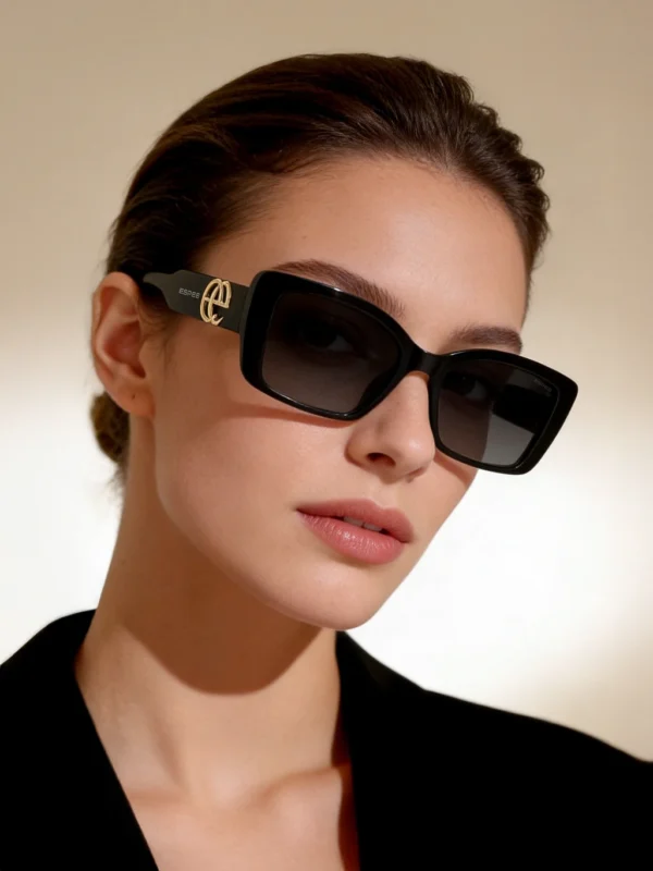 Espee Gradient Rectangular Sunglasses (55) (For Women, Grey)