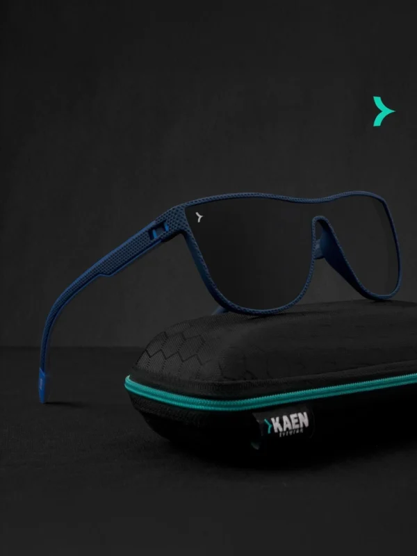 KAEN EYEWEAR Polarized, UV Protection Rectangular Sunglasses (65) (For Men & Women, Black)