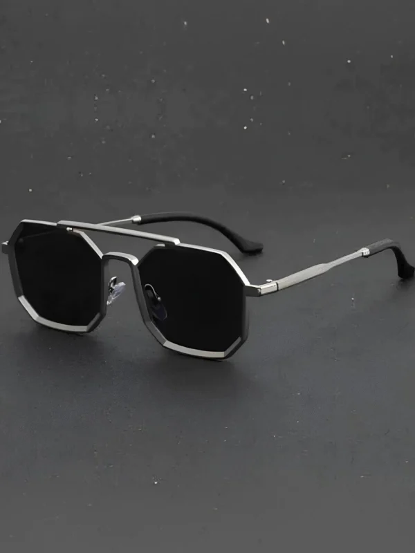 UV Protection, Riding Glasses, Polarized Retro Square Sunglasses (Free Size) (For Men & Women, Black)