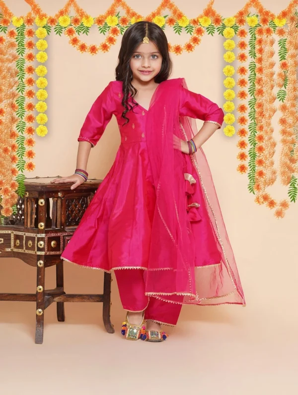 Pyjama & Dupatta Set (Pink Pack of 1)